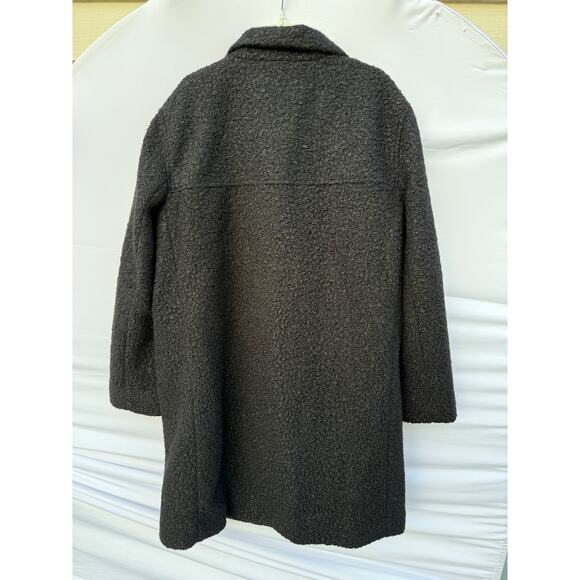 LOFT Curly Funnel Neck Black Peacoat Jacket Size Medium NWT - Picture 7 of 10